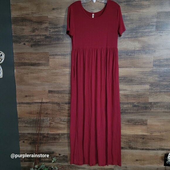 Grecerelle XL T Shirt Maxi Dress XL Soft Comfort Stretch Pockets Boho Country - Picture 1 of 10